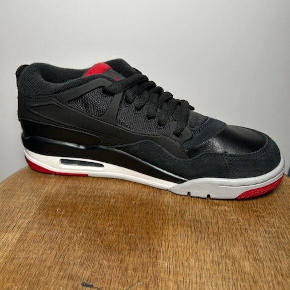 Nike Air Jordan 4 RM Men's Size 8M Black Varsity Red Wolf Grey -FQ7939-061 New - Picture 7 of 9